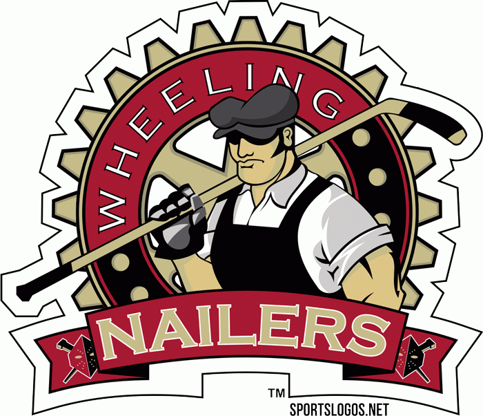 Wheeling Nailers 2003 04-2010 11 Alternate Logo vinyl decal